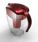 Красный портативный питчер щелочной воды для извлекает хлор и тяжелый метал