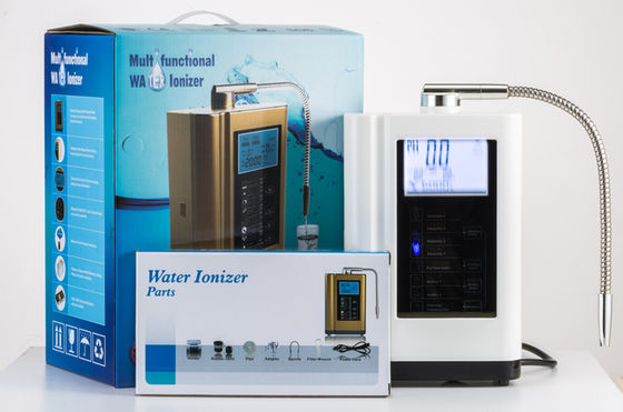 Home Water Ionizer Alkaline Water Machine with pH 4.0~10.0 Range 110-220V Voltage and 8-12 Months Pre-Filter Life