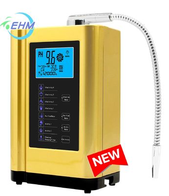 Alkaline Water Ionizer Hydrogen Water Machine with 3.8 Inch LCD Screen 2000W Power and 2.0L/min Flow Rate